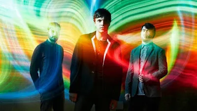 Friendly Fires image accompanying their 2019 Lack of Love cover