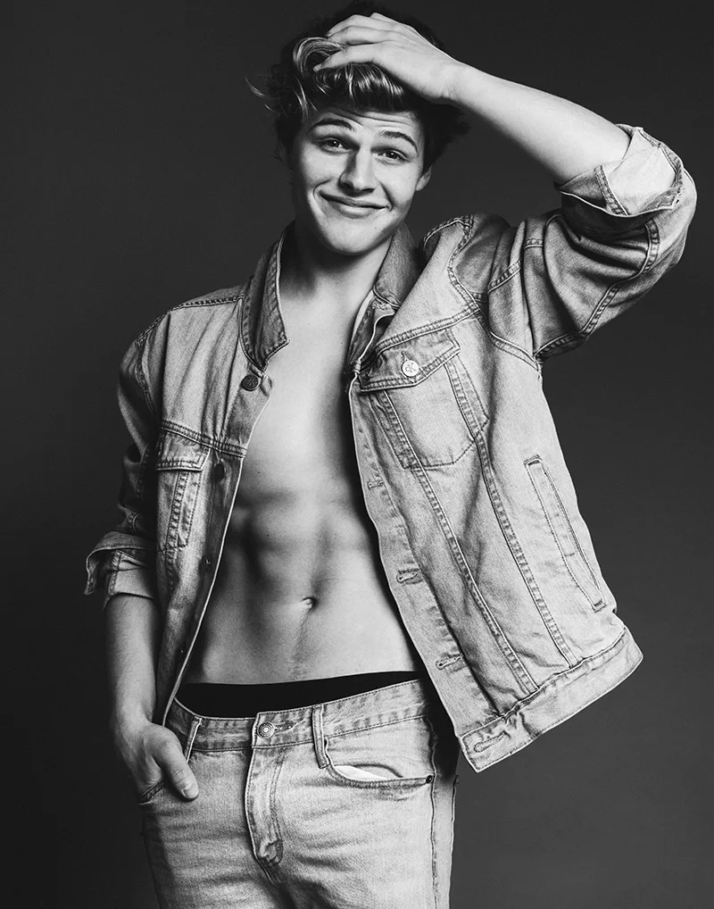Sam Dezz photographed by Brian Jamie for a model interview editorial
