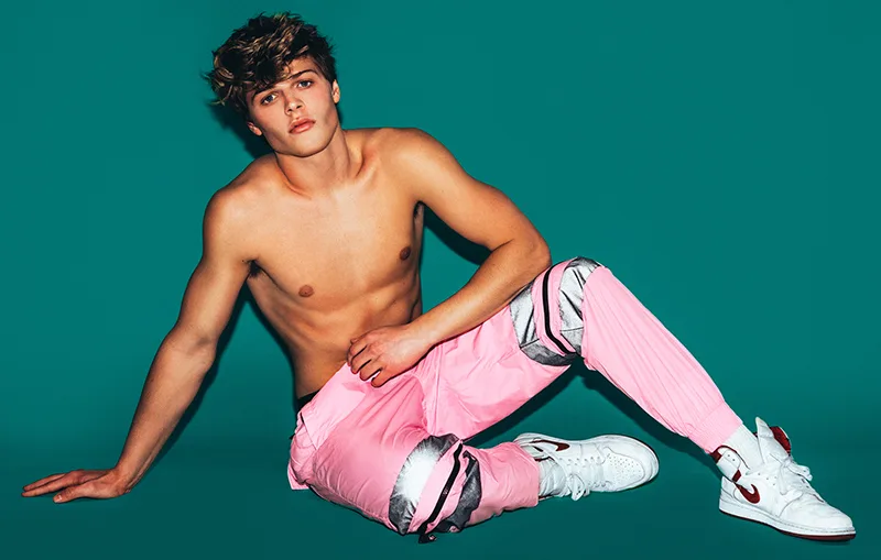 Sam Dezz in Brian Jamie photographed fashion feature