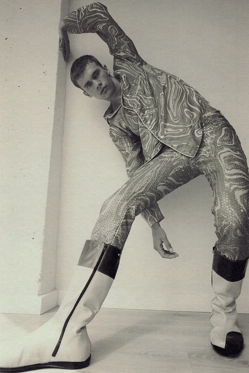 Gleb Abrosimov in a playful menswear editorial for FY Magazine! Online