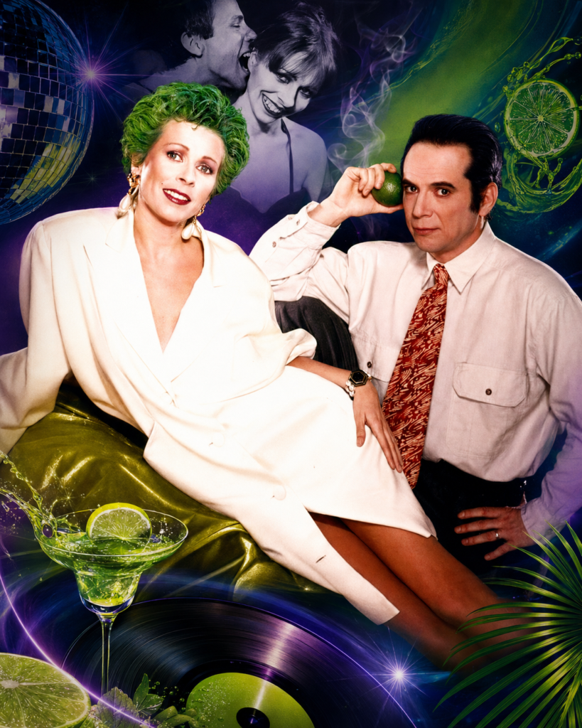 Lime tribute mix body artwork featuring Nini Nobless and Denyse LePage