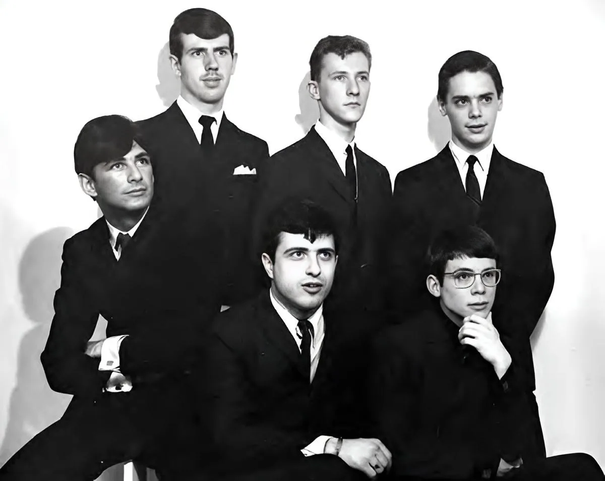 Denis LePage with late 1960s band The Persuaders in an archival image