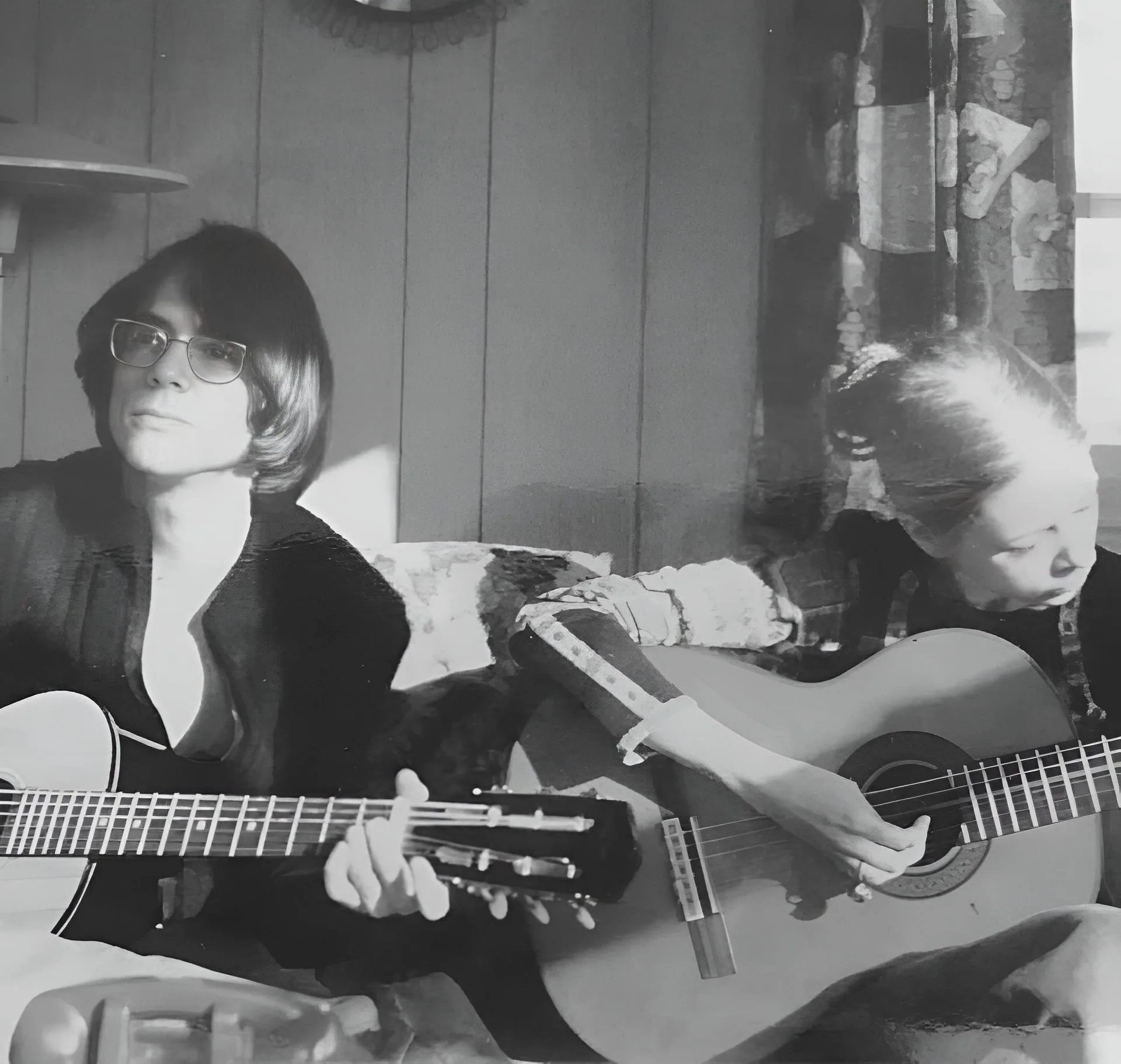 Denis LePage and Denyse LePage of Lime together in an archival image
