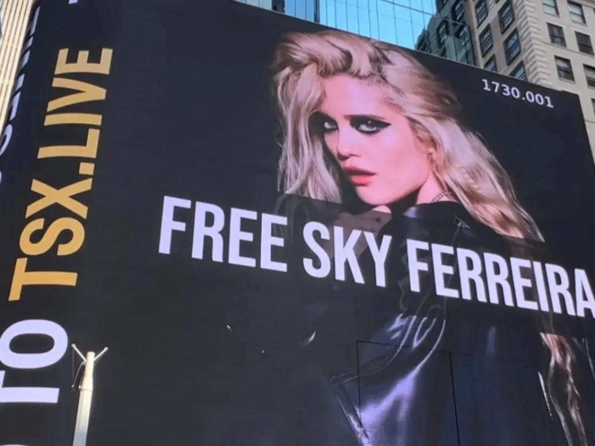 In The World Of Music In The Last 24 Hours: Free Sky Ferreira Campaign Flies Banner Over Capitol Records.