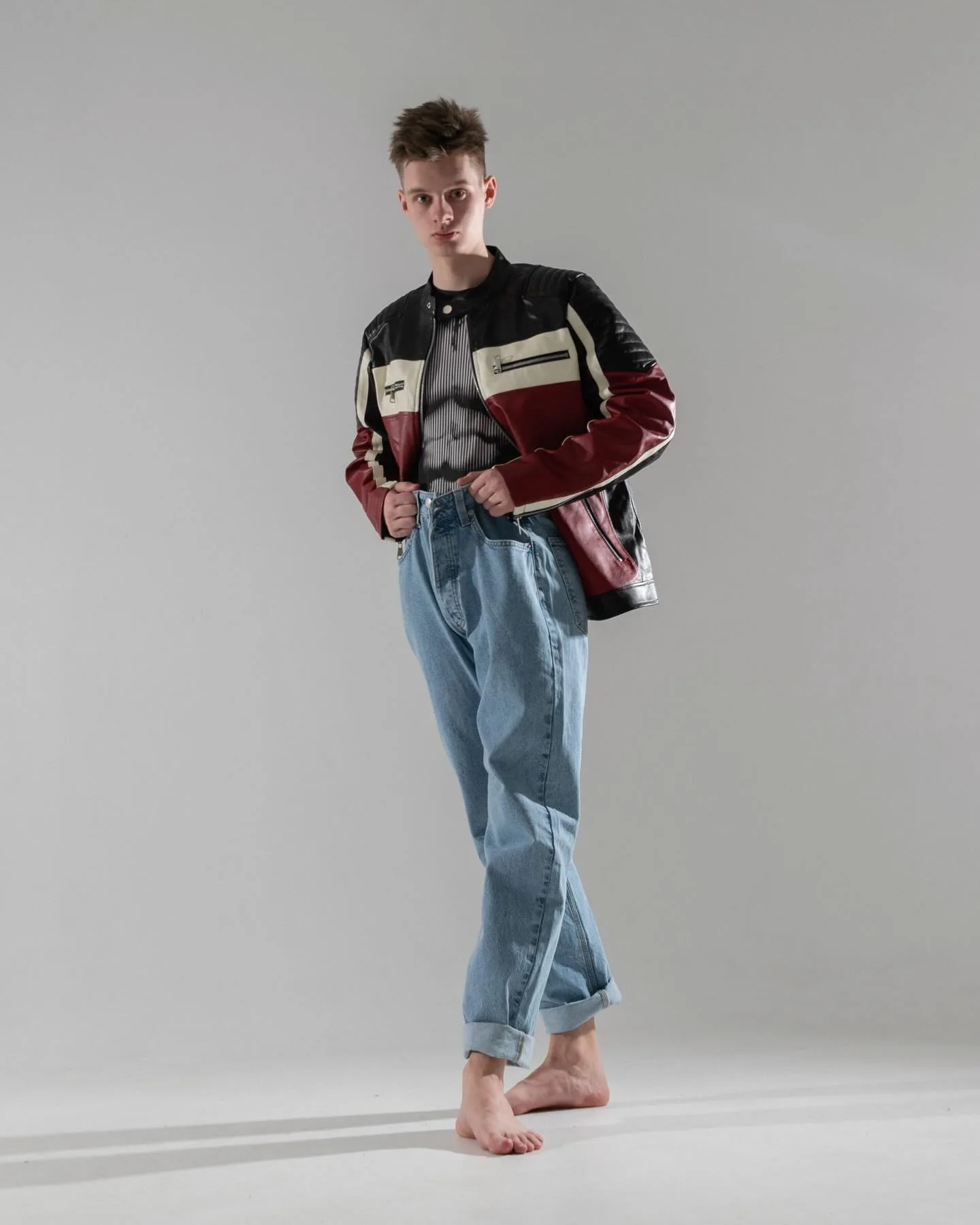 Gleb Smirnov photographed by Alex Archangelskii in a clean lookbook image