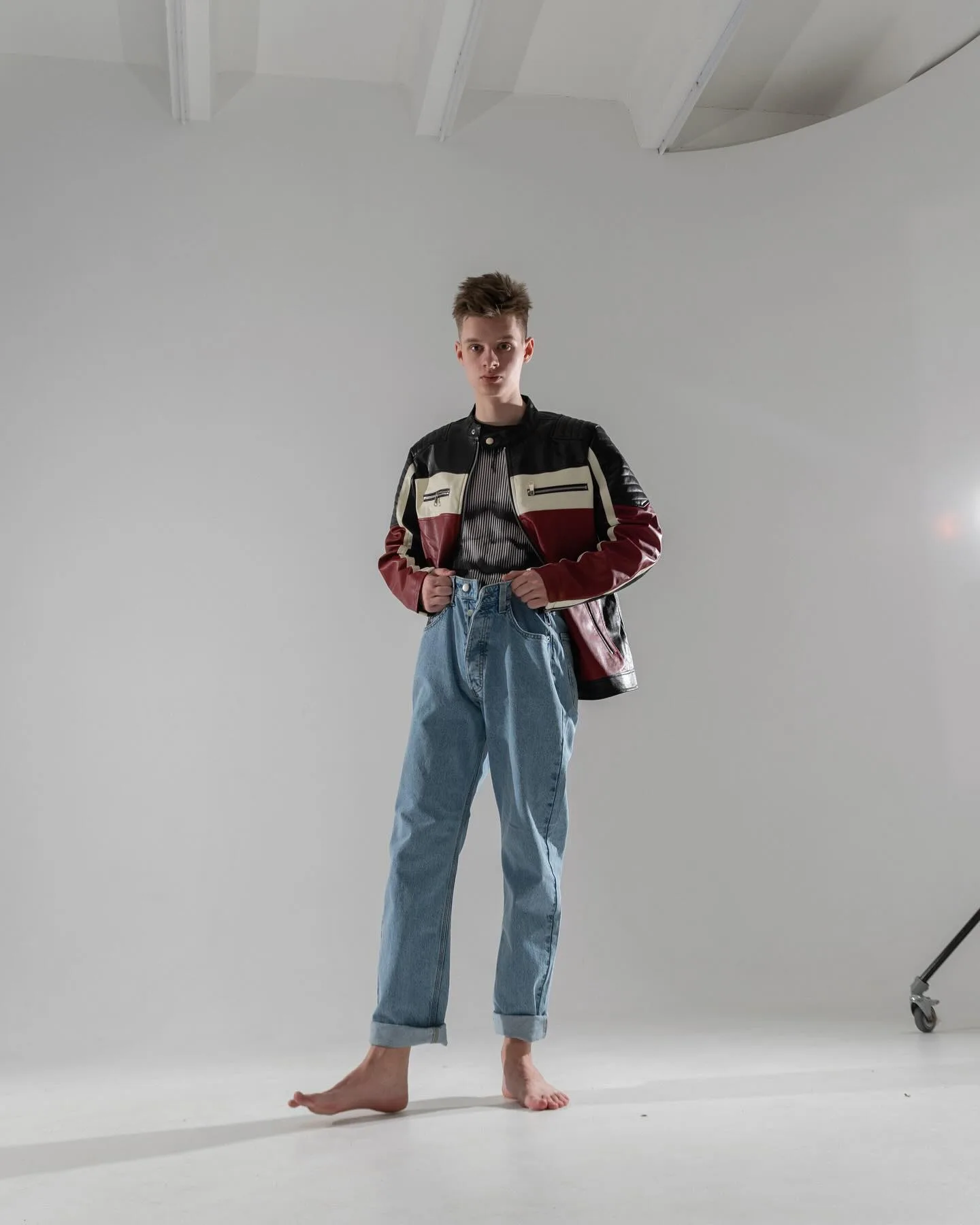 Gleb Smirnov in a clean fashion portrait by Alex Archangelskii