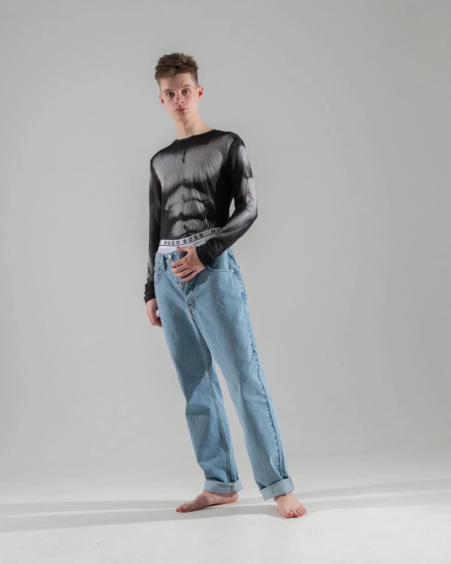 Gleb Smirnov lookbook portrait captured by Alex Archangelskii
