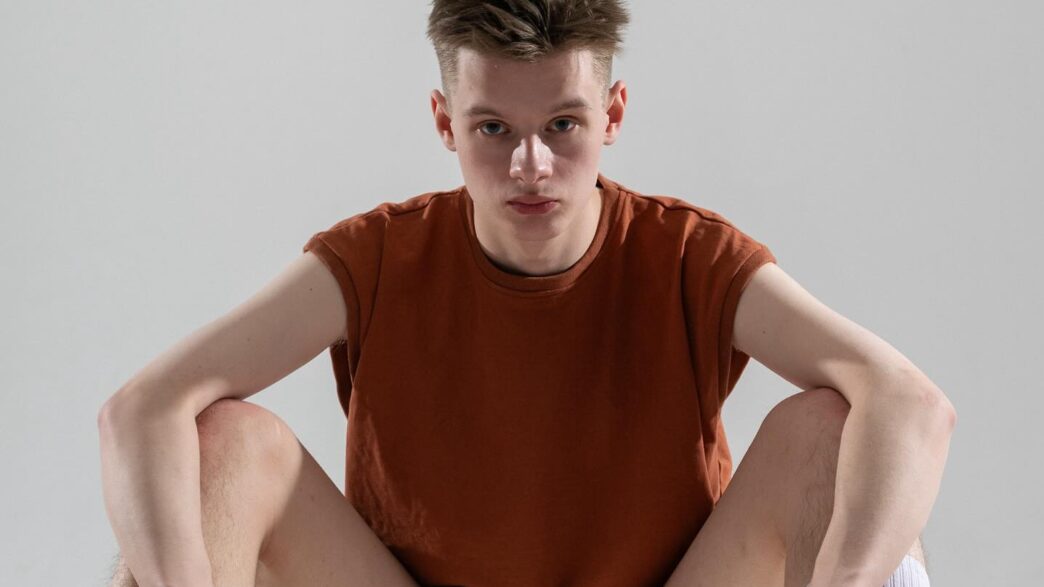 Gleb Smirnov photographed by Alex Archangelskii in a clean model lookbook portrait