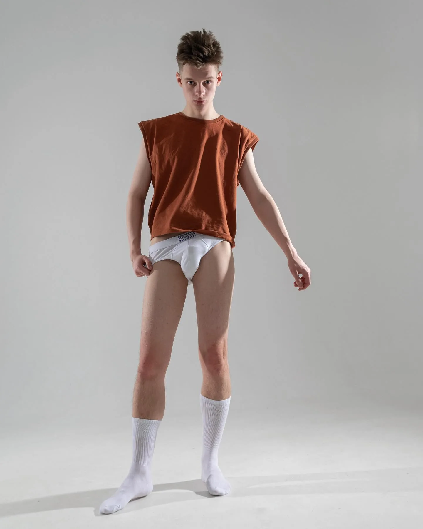 Gleb Smirnov in a fashion portrait photographed by Alex Archangelskii