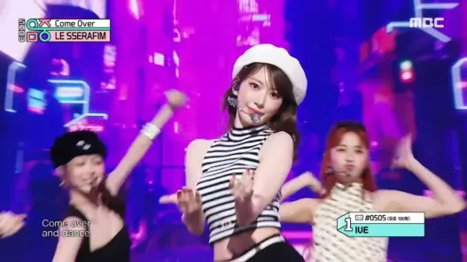LE SSERAFIM performing Come Over on MBC Show! Music Core in March 2025