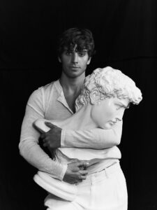 Model Lejs Ibrahimovic Strikes A Pose.