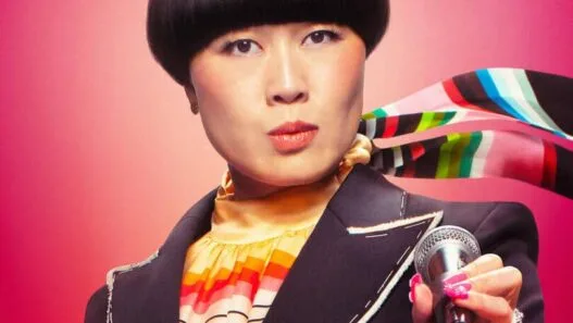 Atsuko Okatsuka in the trailer for her Hulu comedy special “Father.”