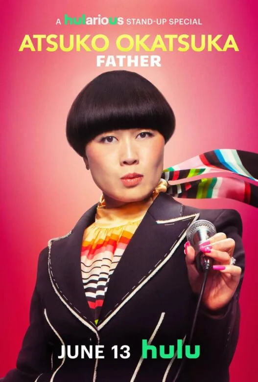 Atsuko Okatsuka in the trailer for her Hulu comedy special “Father.”