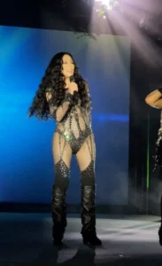 Pioneer Queen Cher, Once Again Turns Back Time in Revisited Couture at Dolce & Gabbana Event.