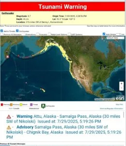 BREAKING: Massive 8.7 Earthquake Strikes Russia, Triggers Tsunami Warnings for U.S. West Coast and Pacific