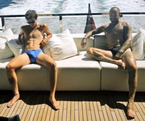 Cruz Beckham Latest Speedo Pose Alongside Daddy David Beckham.