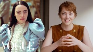 Emma Stone Looks Back At Her Astounding 18 Looks, From Superbad to La La Land for “Life in Looks.”