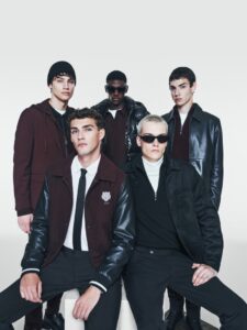 Models Victor Vuokko, Tammo Land, Nikola Dakic, Ben Job, and Nico Philippe…Shine!