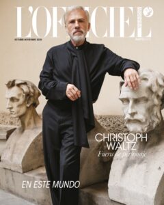 Actor Turned Model Christoph Waltz For L’Officiel Argentina Oct/Nov 2025 Issue.