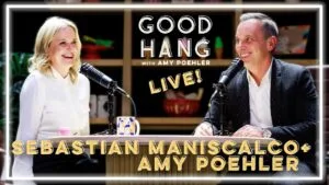 Sebastian Maniscalco Caught The First “Good Hang with Amy Poehler” Live Show.
