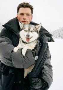 Super Models Sean O’Pry & Taemin Park For Giorgio Armani Neve Seasonal 2025 Collection.