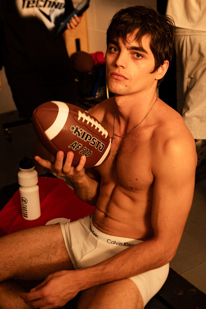 Pablo Fernandez in editorial shoot, Spanish model represented by IMG and Why Not