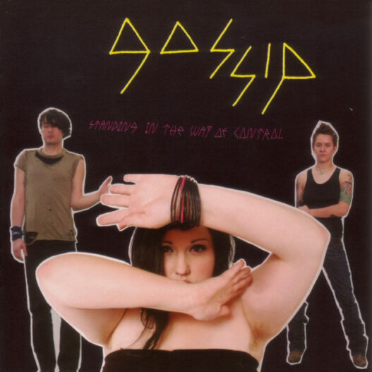 Gossip band members Beth Ditto, Brace Paine, and Hannah Blilie during Standing in the Way of Control era