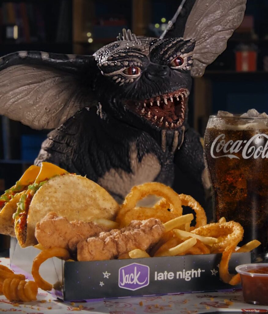 Jack in the Box tacos served in the Gremlins Midnight Meal
