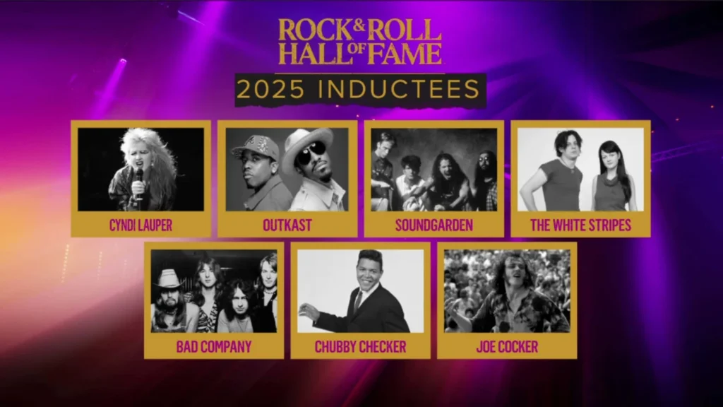 Rock & Roll Hall of Fame 2025 inductees collage