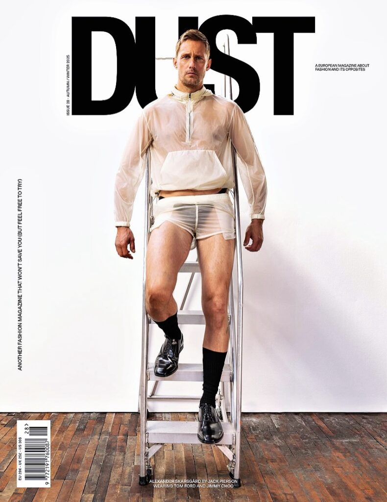 Alexander Skarsgård photographed by Jack Pierson for DUST Issue 28 styled by Harry Lambert