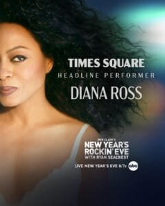 Diana Ross Shall Ring in 2026! Headlining Dick Clark’s New Year’s Rockin’ Eve 2026