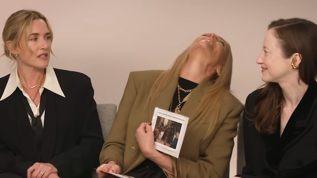 Kate Winslet, Toni Collette & Andrea Riseborough discuss Christmas traditions during Goodbye June promo