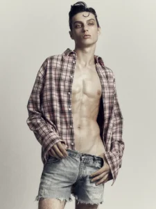 Handsome Smoldering Model Mathias Soum