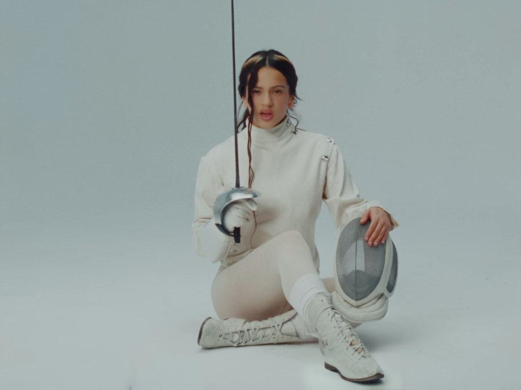 Rosalía in Stillz-directed video for “La Perla” featuring Yahritza Y Su Esencia