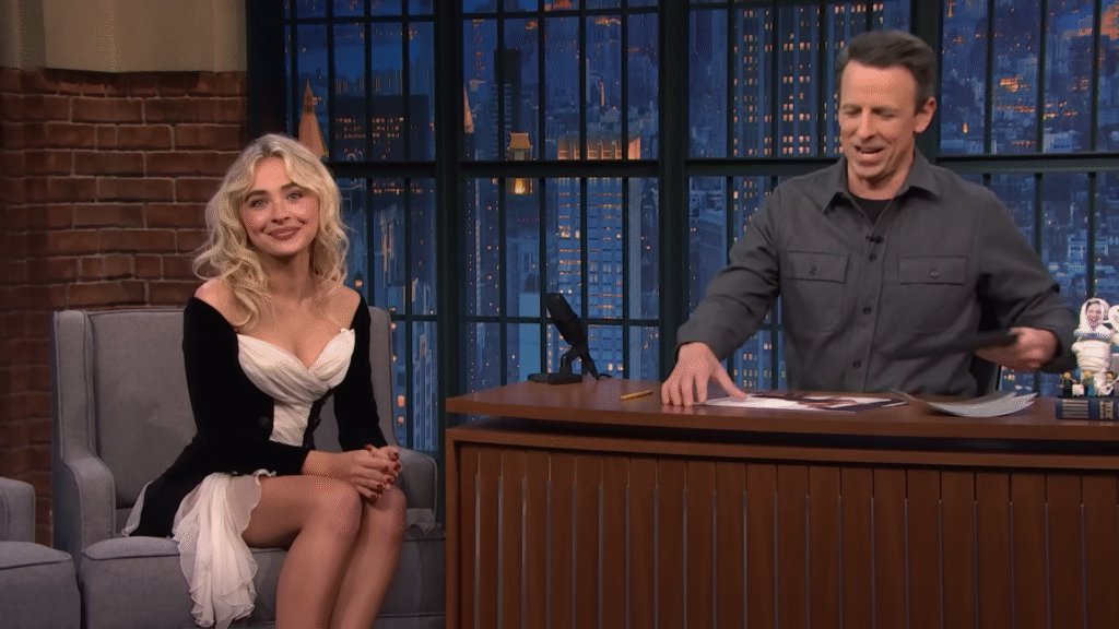 Sabrina Carpenter chats with Seth Meyers about Short n’ Sweet Tour and SNL 50th