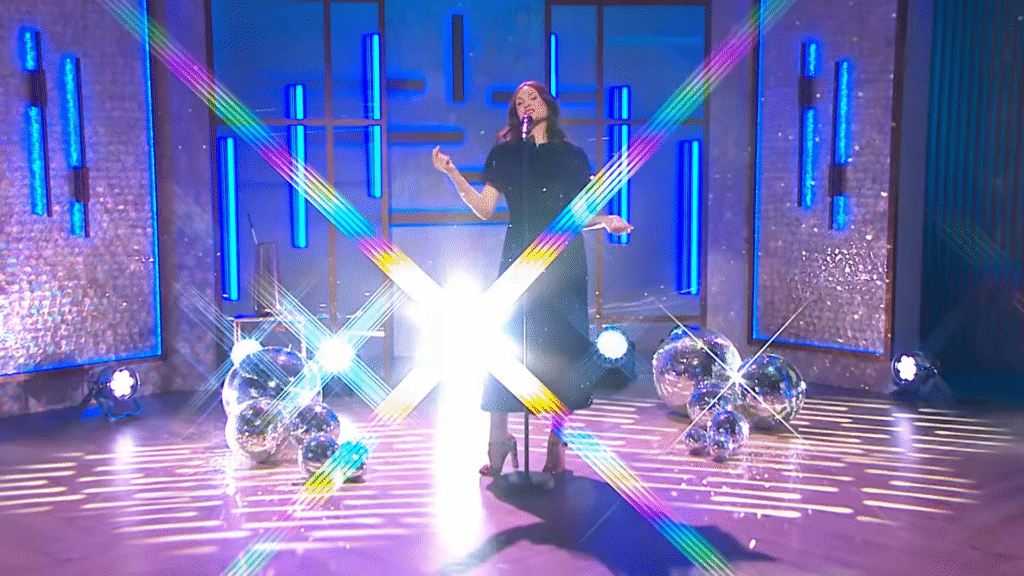 Sophie Ellis-Bextor performing new singles Stay On Me and Freedom of the Night live on QVC UK