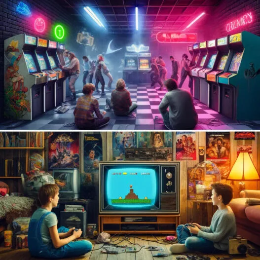 A visual timeline of gaming evolution from analog toys to VR headsets