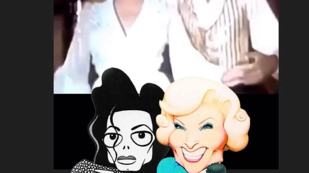 Betty White dancing with a young Michael Jackson on The Jacksons Variety Show