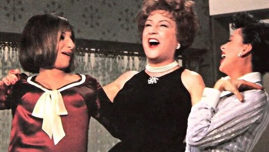 Barbra Streisand, Judy Garland, and Ethel Merman performing together on The Judy Garland Show