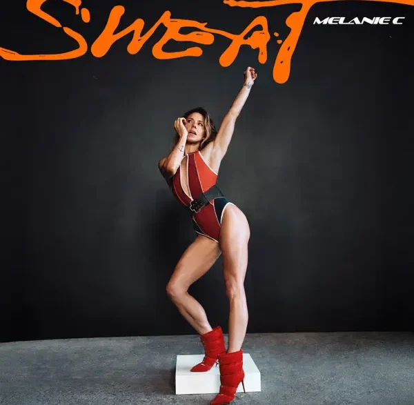 Melanie C behind the scenes of her “Sweat” music video