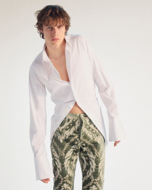 Lanvin Fall/Winter 2026 look book imagery showcasing modern tailoring and couture silhouettes inspired by Jeanne Lanvin’s legacy