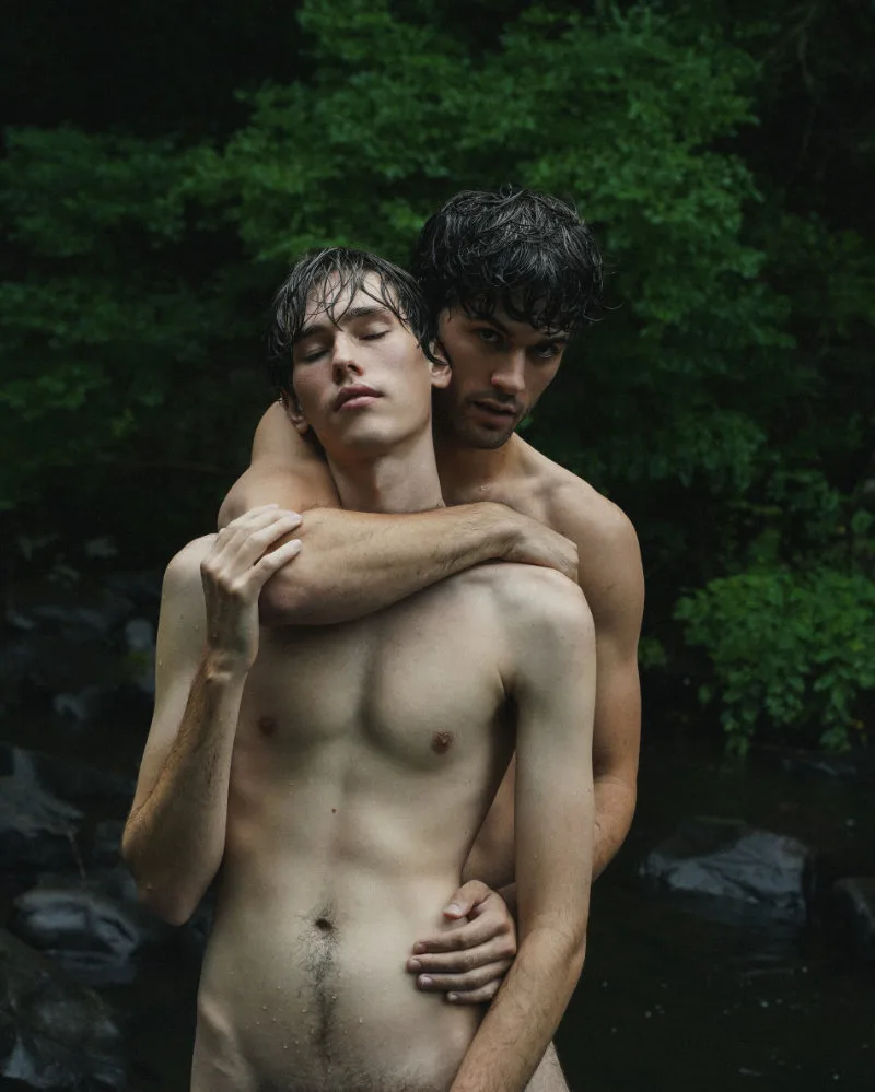 Aleksander Prus and Luke Kitlen in The Cottage editorial photographed by Marcus Derricotté, gallery frame 13.