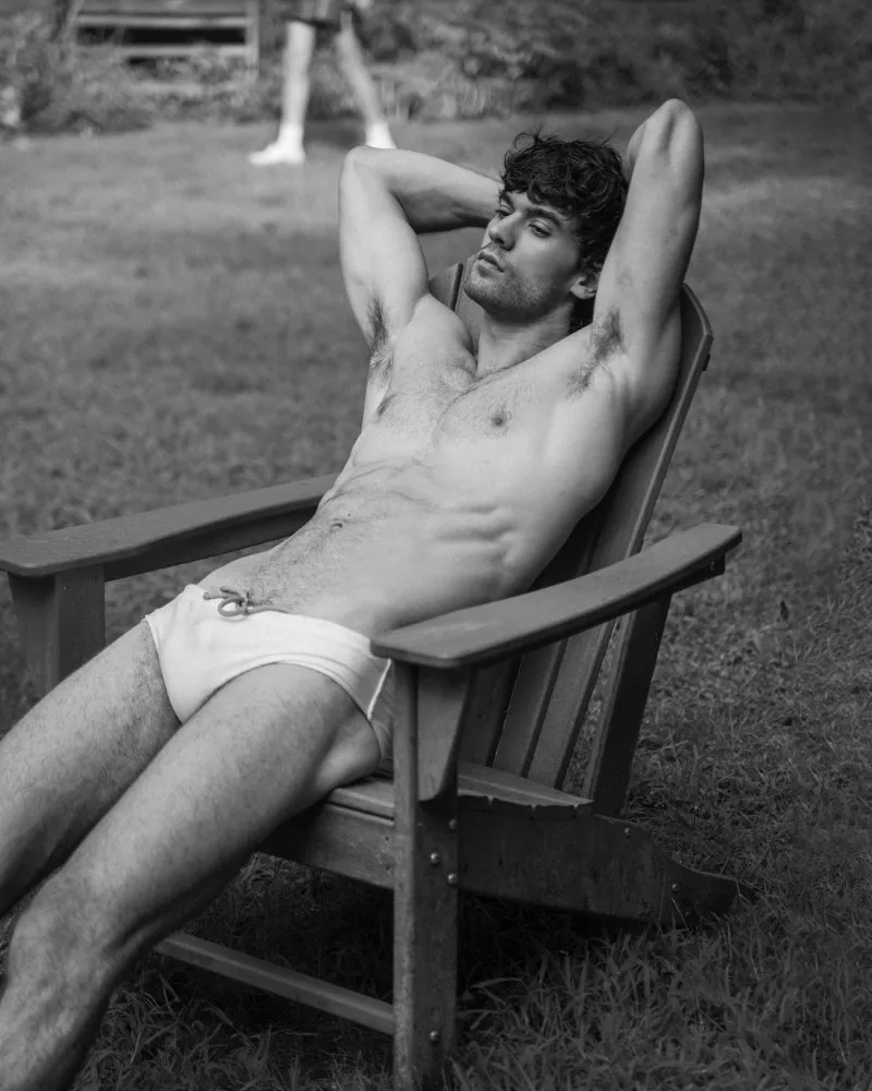 Aleksander Prus and Luke Kitlen in The Cottage editorial photographed by Marcus Derricotté, gallery frame 01.