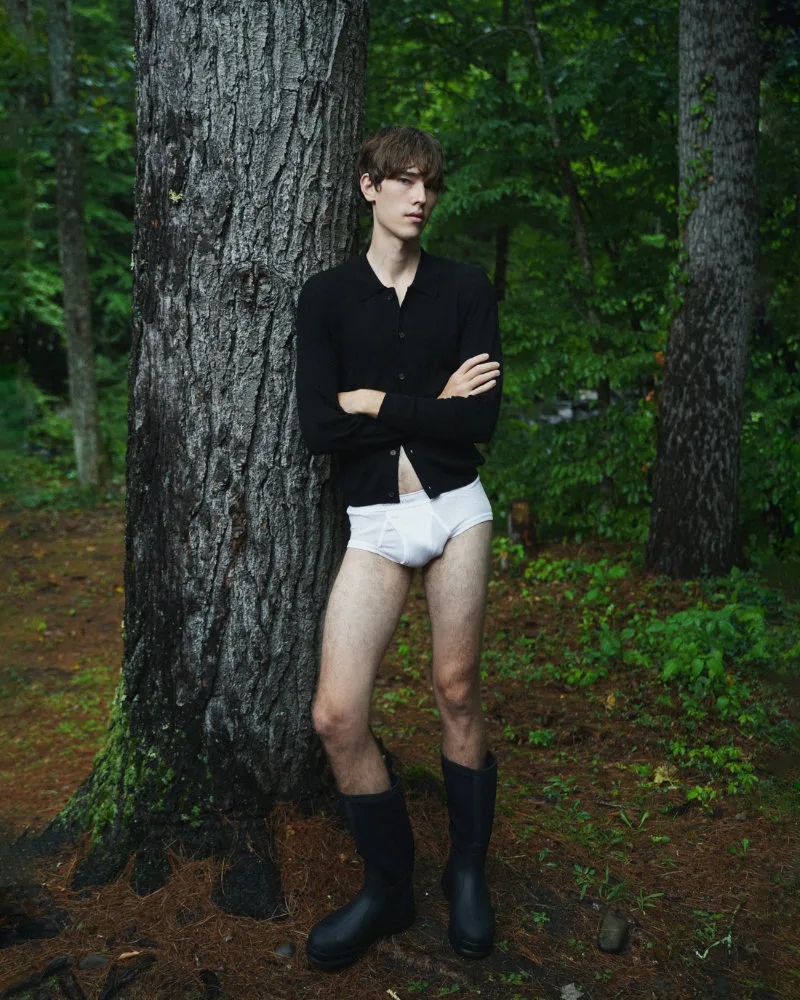 Aleksander Prus and Luke Kitlen in The Cottage editorial photographed by Marcus Derricotté, gallery frame 18.