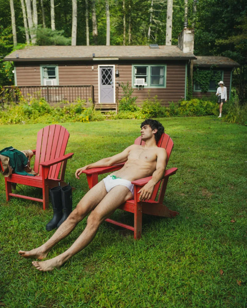 Aleksander Prus and Luke Kitlen in The Cottage editorial photographed by Marcus Derricotté, gallery frame 02.