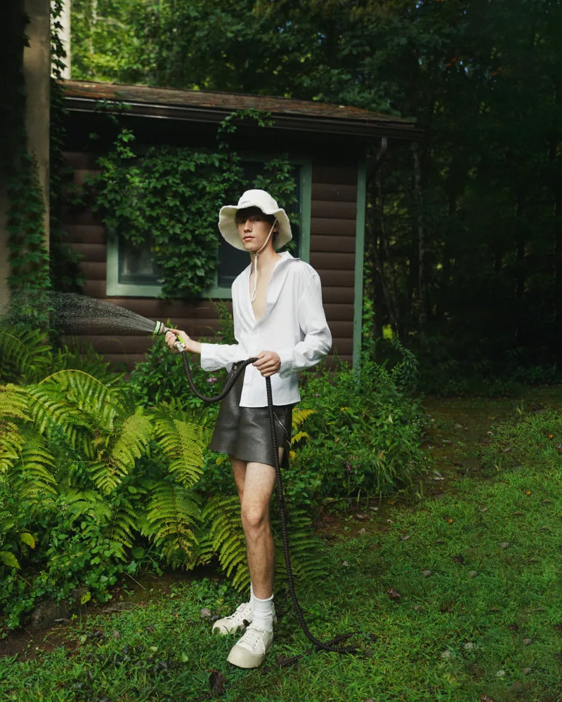 Aleksander Prus and Luke Kitlen in The Cottage editorial photographed by Marcus Derricotté, gallery frame 04.