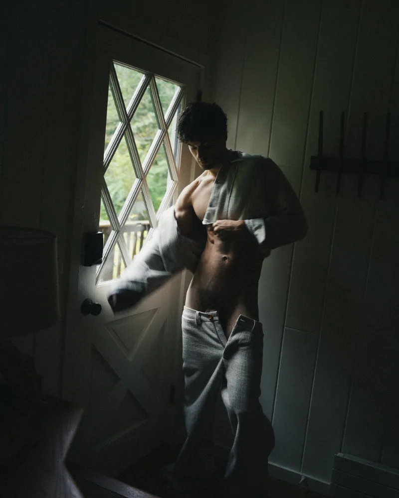 Aleksander Prus and Luke Kitlen in The Cottage editorial photographed by Marcus Derricotté, gallery frame 06.
