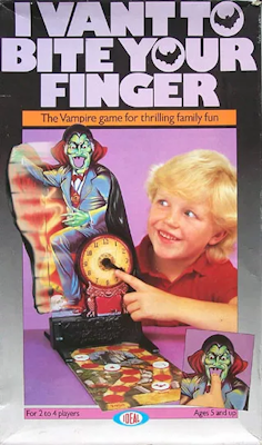 Vintage 1979 Dracula board game “I Vant To Bite Your Finger” with plastic vampire figure