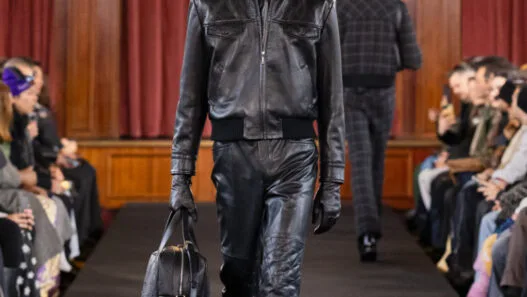 Ernest W. Baker debuting its Fall/Winter 2026 catwalk collection at Paris Fashion Week