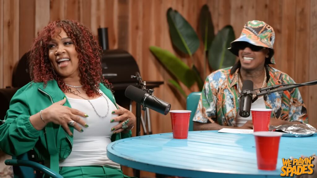 Kym Whitley cracking up during the We Playin’ Spades interview